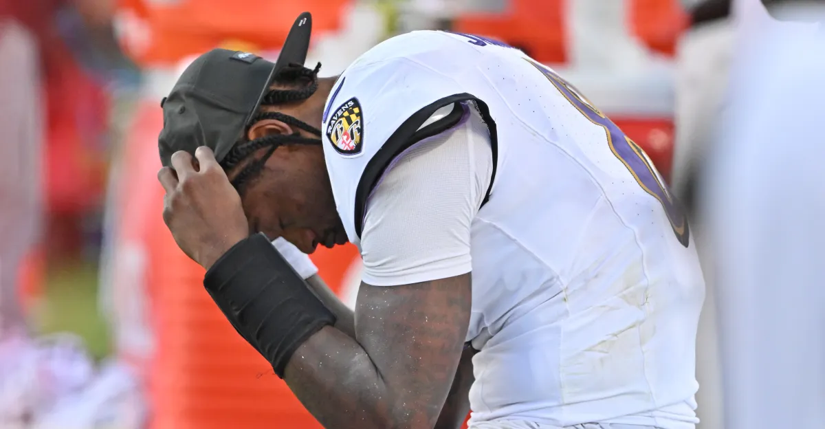 Featured image for Lamar Jackson's Hamstring Injury Contributes to Ravens' 1-3 Start
