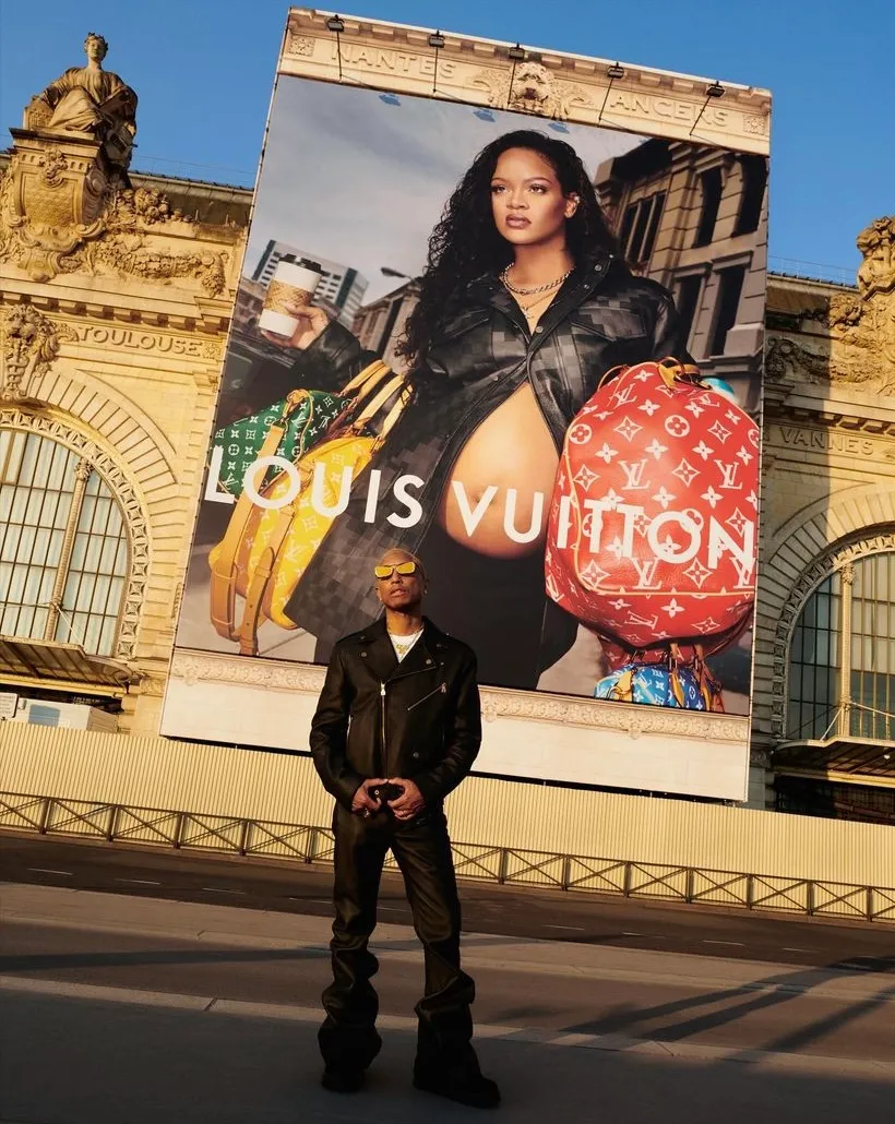 Featured image for Rihanna's Pregnancy Bump Takes Center Stage in Louis Vuitton Campaigns
