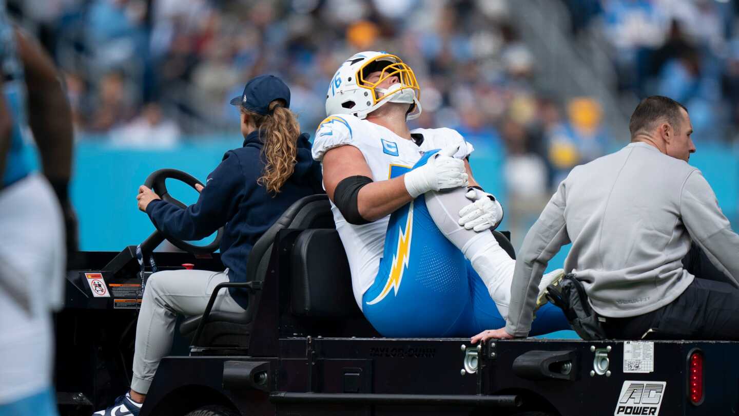 Featured image for Chargers' Joe Alt to miss rest of season after ankle surgery