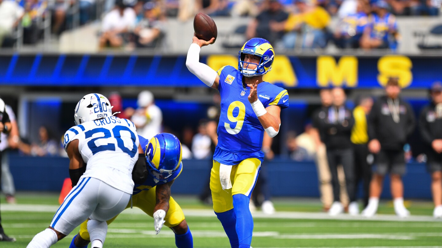 Featured image for Stafford's Long TD Pass Leads Rams Past Colts in Gritty Win