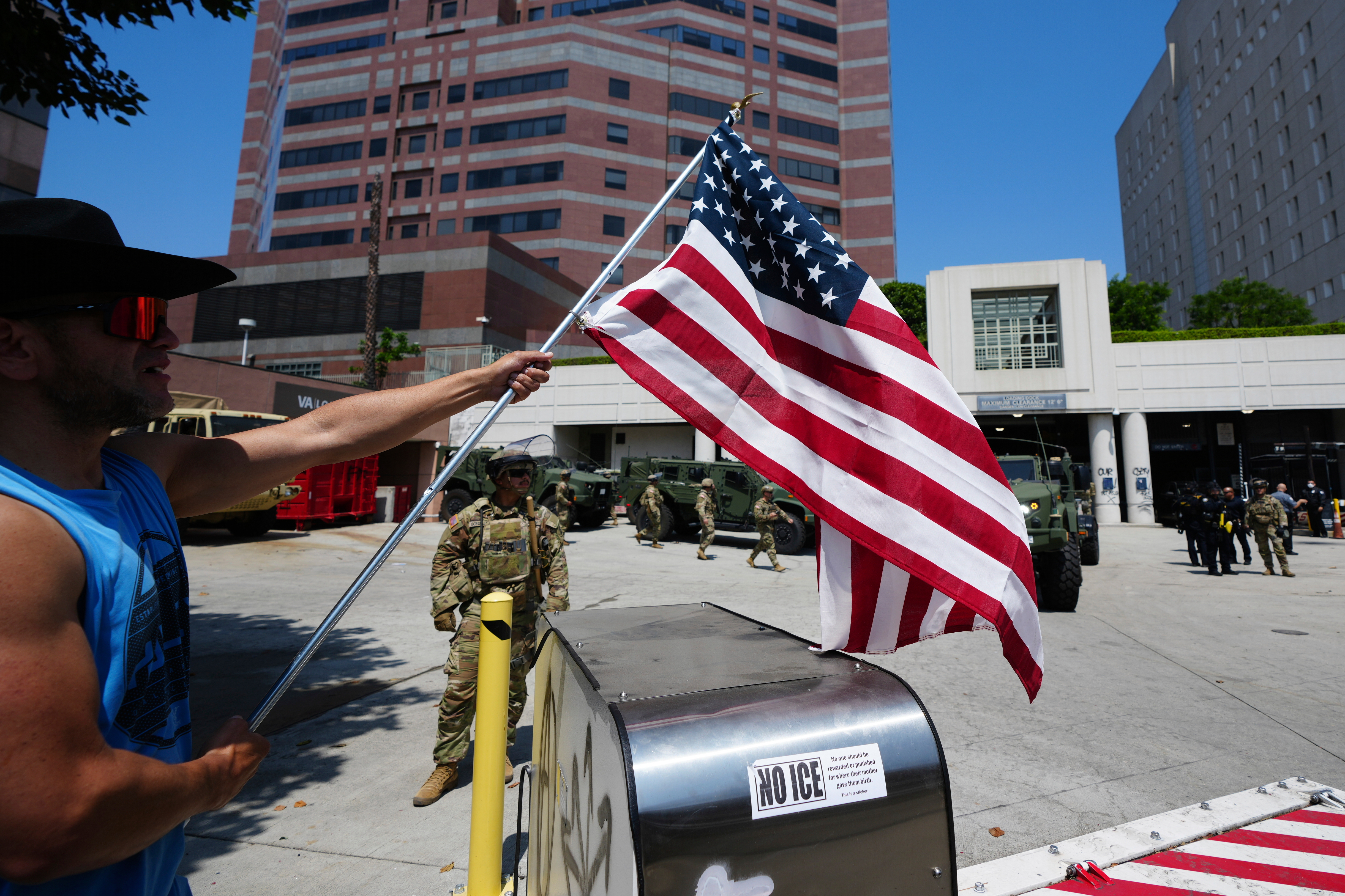 Featured image for California seeks court order to block military support for immigration raids