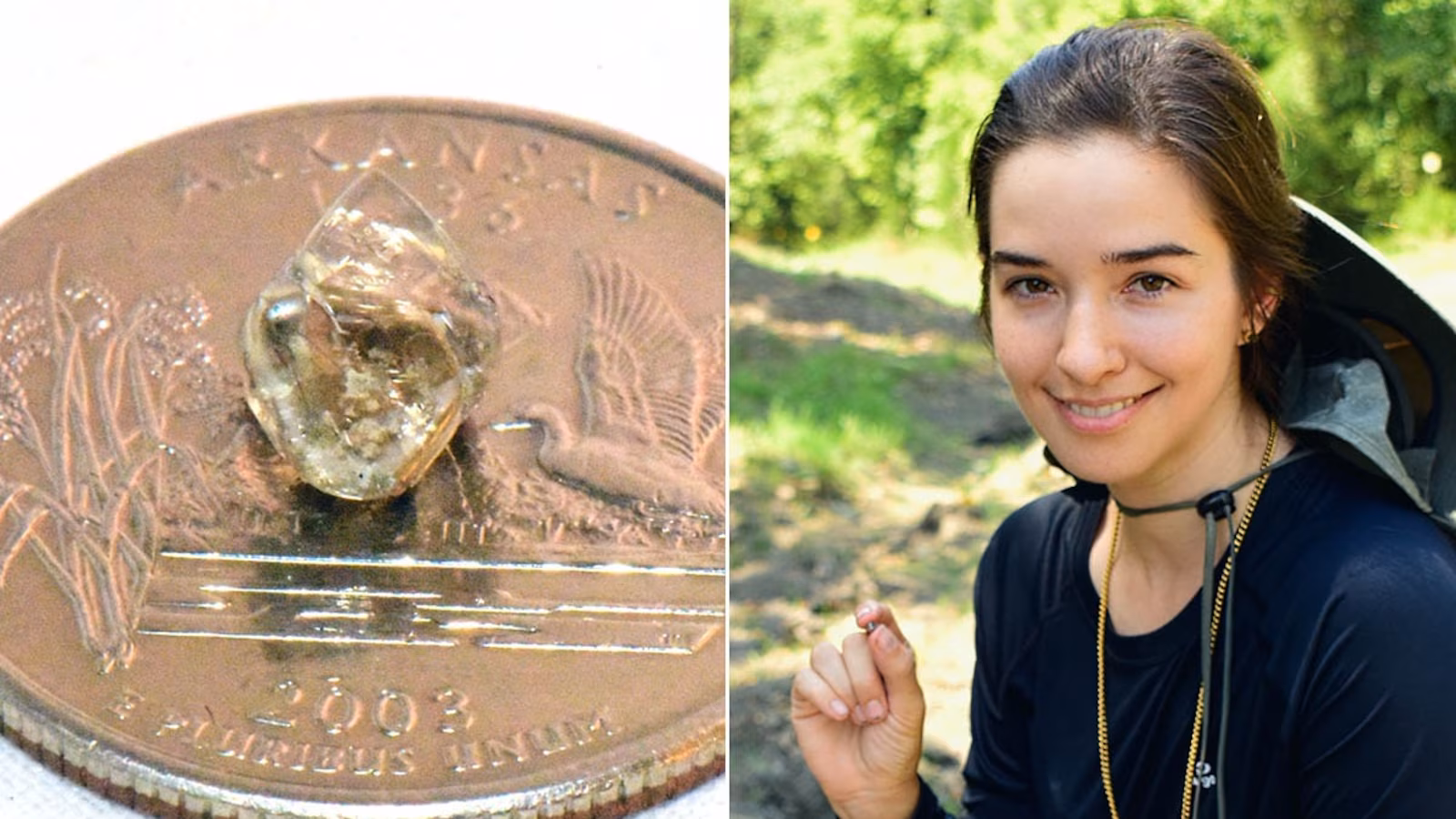 Featured image for Woman Finds $27,000 Diamond at Arkansas State Park After 3 Weeks of Searching