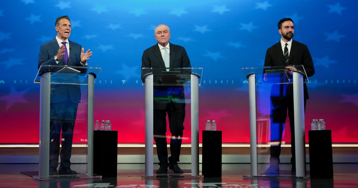 Featured image for NYC Mayoral Debate Sparks Clash Over Trump and City Issues
