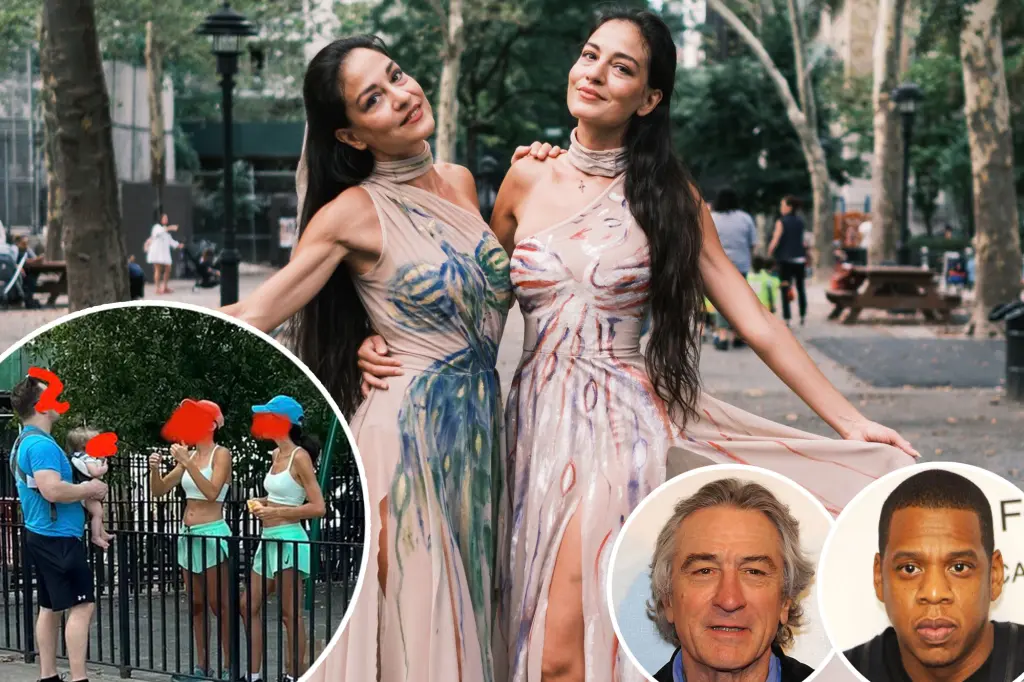 Featured image for "Unsettling Presence of Mysterious Twins Linked to Jay-Z and De Niro Disturbs NYC Parents at Playground"