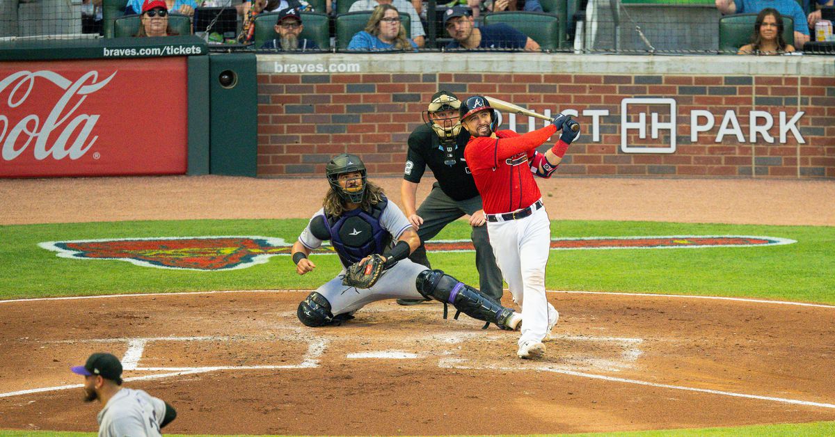 Featured image for Braves' d'Arnaud hits two homers in win over Rockies.