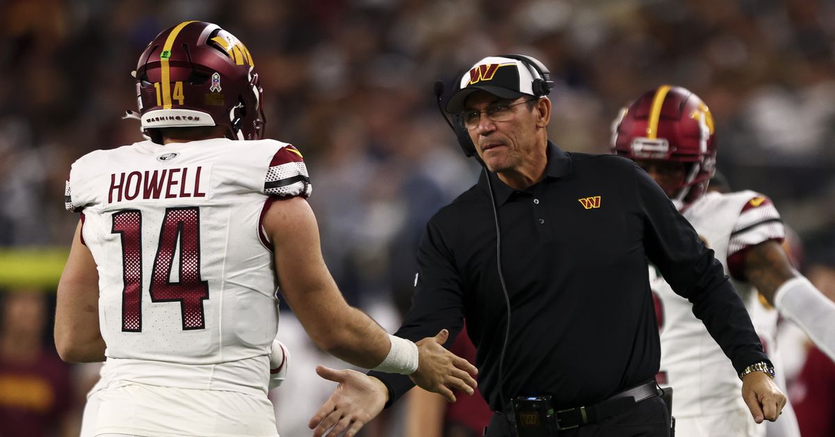 Featured image for "Sam Howell Named Commanders' Starter QB for Season Finale Against Cowboys"