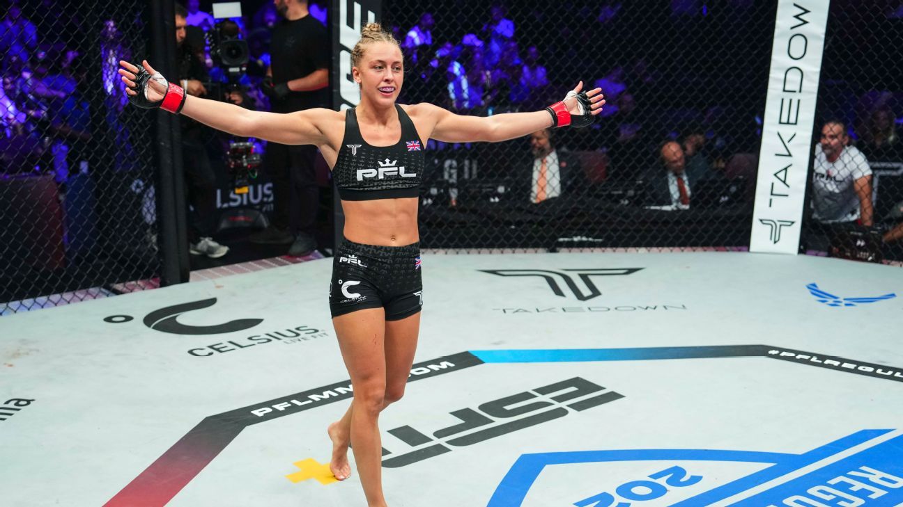 Featured image for Dakota Ditcheva Makes History with PFL 125-lb. Title Win and Celebrates in Style