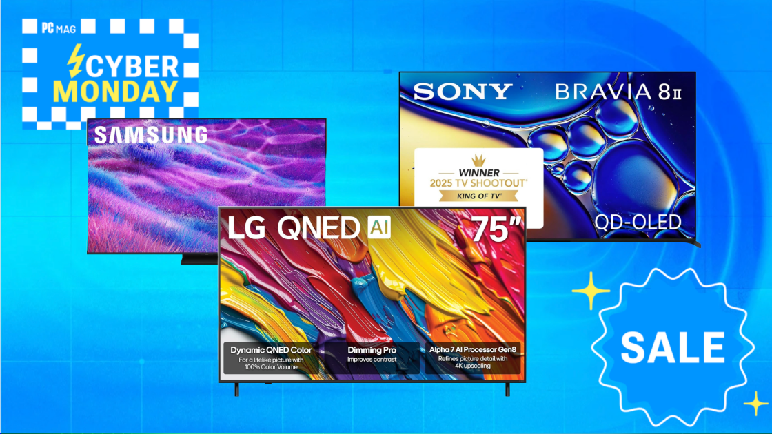 Featured image for Top Cyber Monday TV Deals on Samsung, LG, Sony, and More