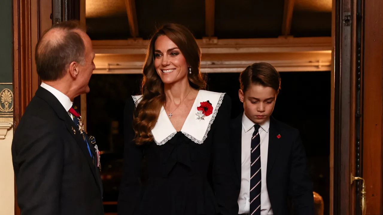 Featured image for Prince George Makes Royal Festival of Remembrance Debut with Kate Middleton