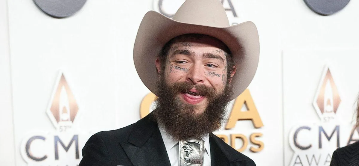 Featured image for Post Malone Dons Underwear in Bold SKIMS Campaigns Showcasing Tattoos and Cowboy Style