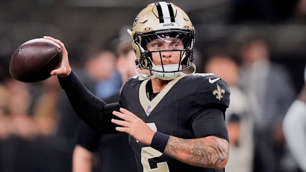 Featured image for Spencer Rattler Named Saints' Starting Quarterback
