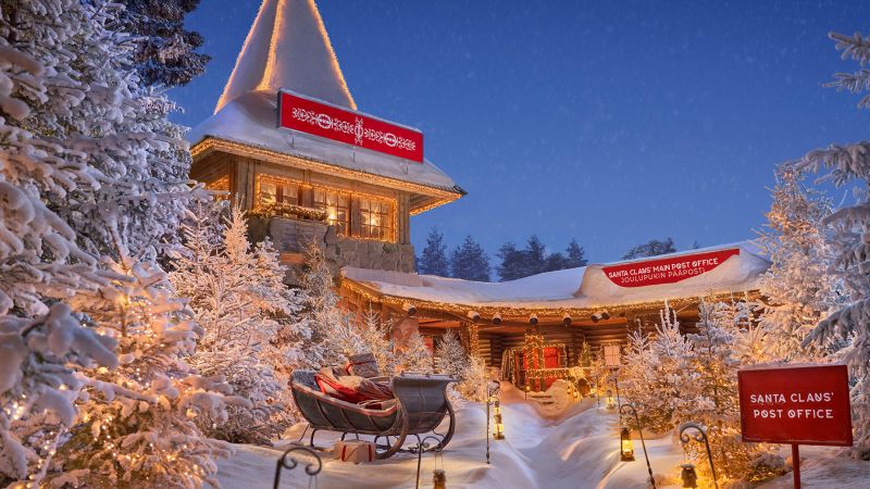 Featured image for "Experience the Magic of Christmas in Finland with this Santa Claus-inspired Airbnb Cabin"