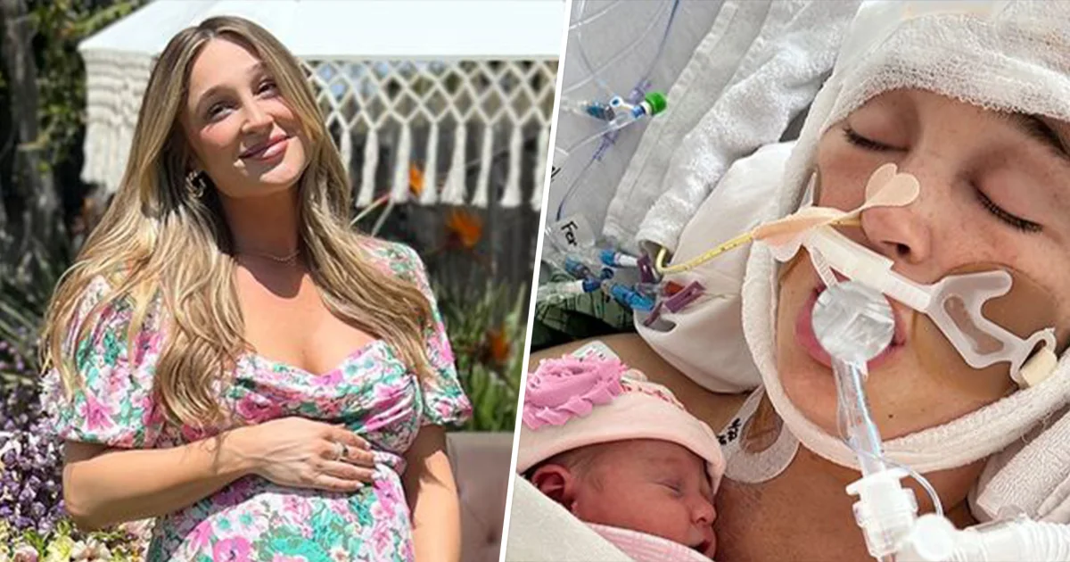 Featured image for Pregnant Influencer Jackie Miller James in Coma After Aneurysm Rupture.