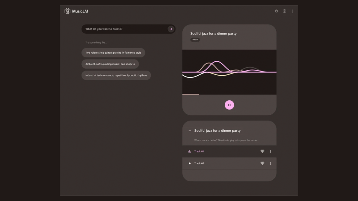 Featured image for Google's MusicLM AI now available for public experimentation.
