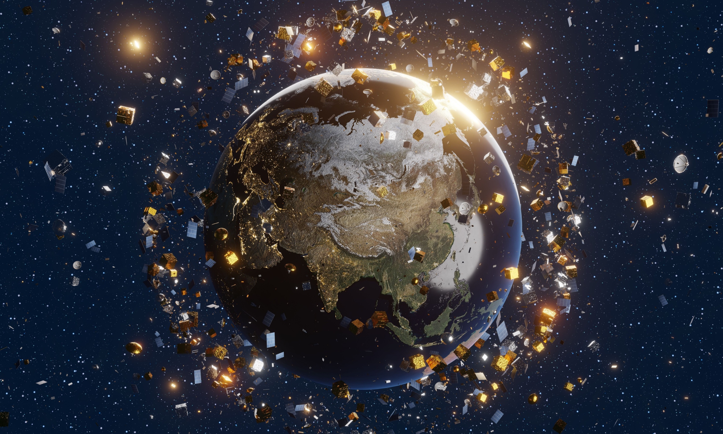 Featured image for Earth's Orbit Faces Growing Crisis from Space Debris and Satellite Risks