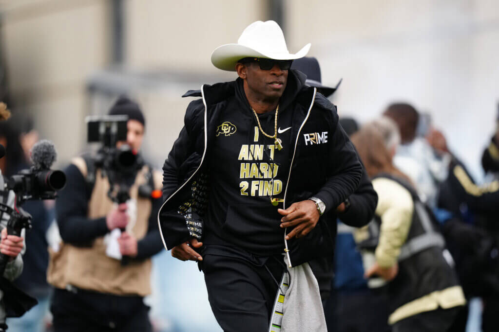 Featured image for Deion Sanders dismisses Pat Narduzzi's criticism.