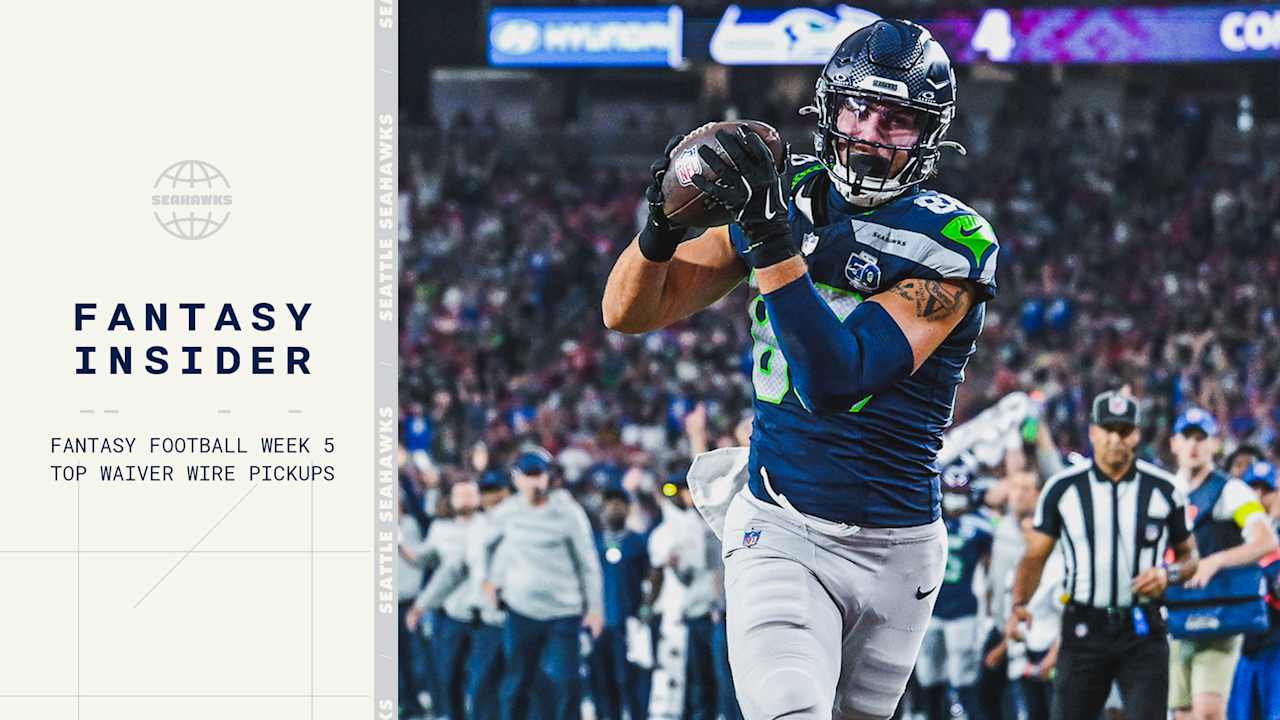 Featured image for Week 5 Fantasy Football Waiver Wire Picks and Projections for 2025