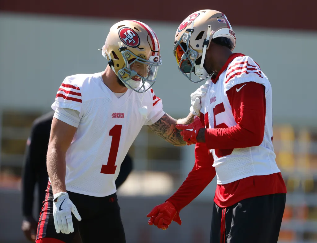 Featured image for 49ers' Brock Purdy and Ricky Pearsall face injury setbacks ahead of Buccaneers game