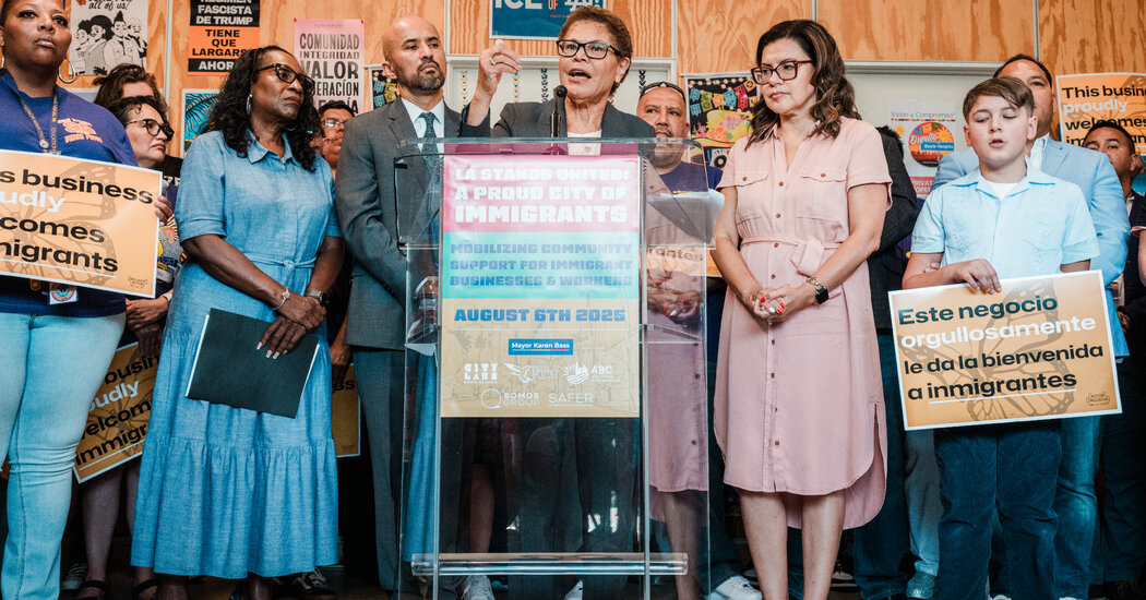 Featured image for Trump Raids Shift Political Landscape for LA Mayor Karen Bass