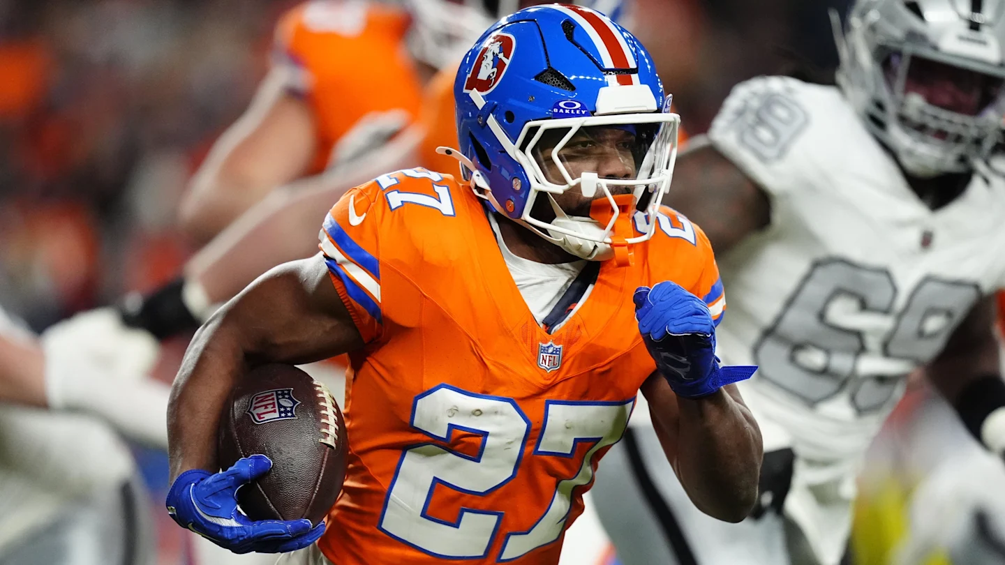 Featured image for Broncos Rely on Rookie RJ Harvey Amid J.K. Dobbins' Injury Concerns