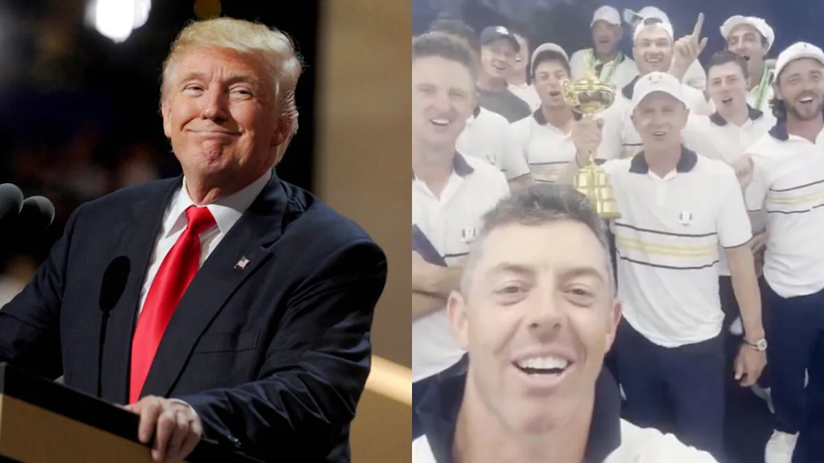 Featured image for Trump Reacts to Europe's Ryder Cup Taunt