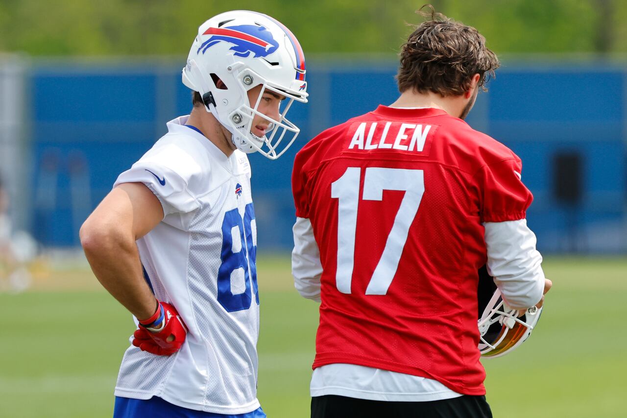Featured image for "Josh Allen's Super Bowl aspirations and notable absences at Bills' OTAs"
