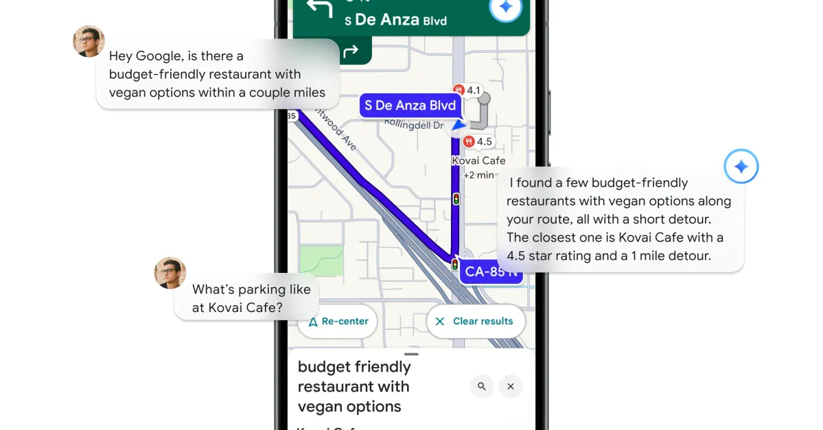 Featured image for Google Maps integrates Gemini AI for smarter, conversational navigation