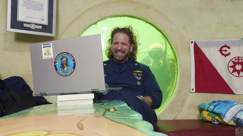 Featured image for "Florida Scientist Sets World Record for Living Underwater"