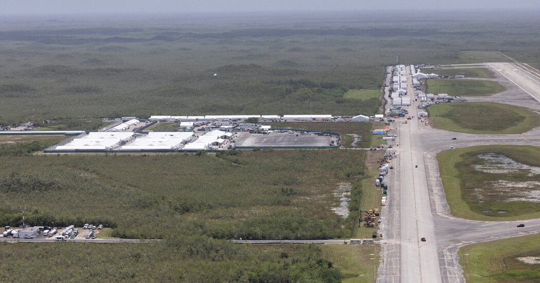 Featured image for DeSantis Announces Start of Deportation Flights from Florida's 'Alligator Alcatraz'