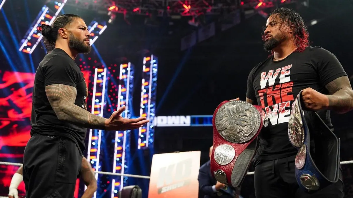 Featured image for The Usos Betray Roman Reigns at WWE Night of Champions 2023