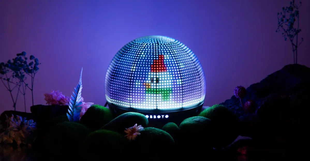 Featured image for SwitchBot Unveils AI-Powered Desk Light Resembling a Pixel-Art Snow Globe
