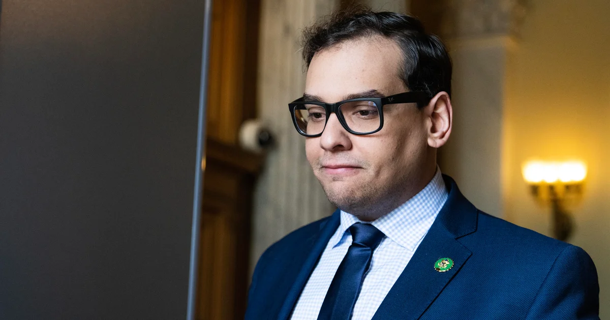 Featured image for George Santos fights to keep bail sponsor identities secret.