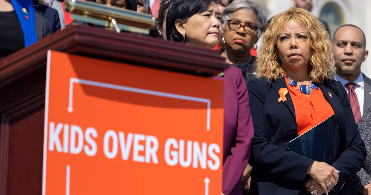 Featured image for Democrats strategize to push gun control bills past GOP opposition.