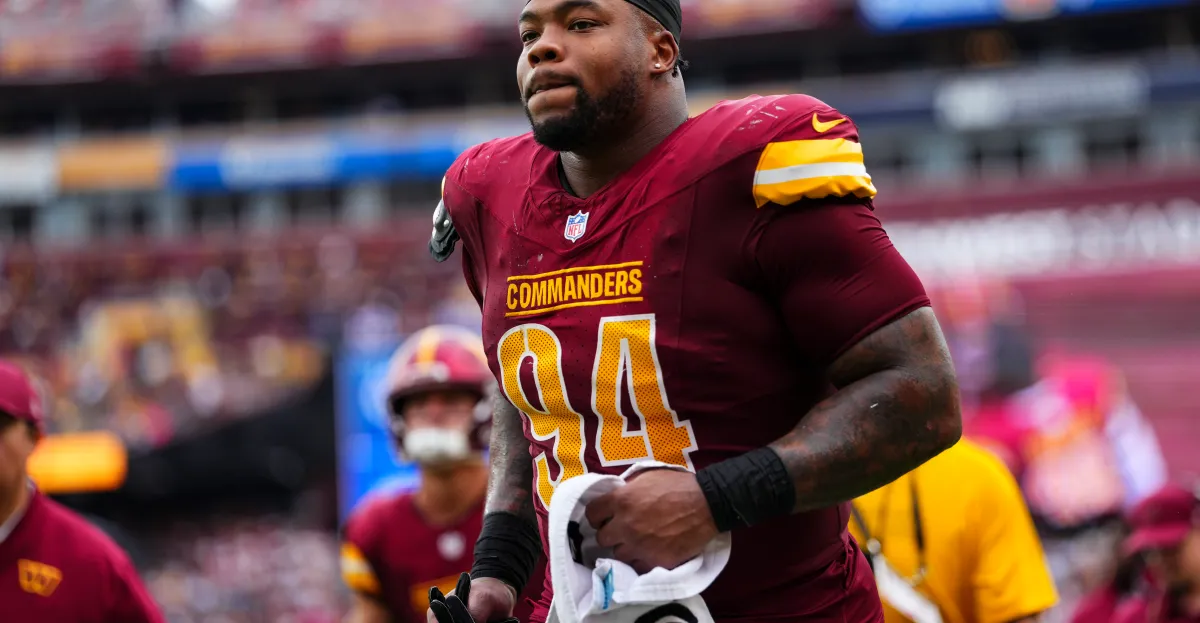 Featured image for NFL suspends Daron Payne for one game after punching Amon-Ra St. Brown