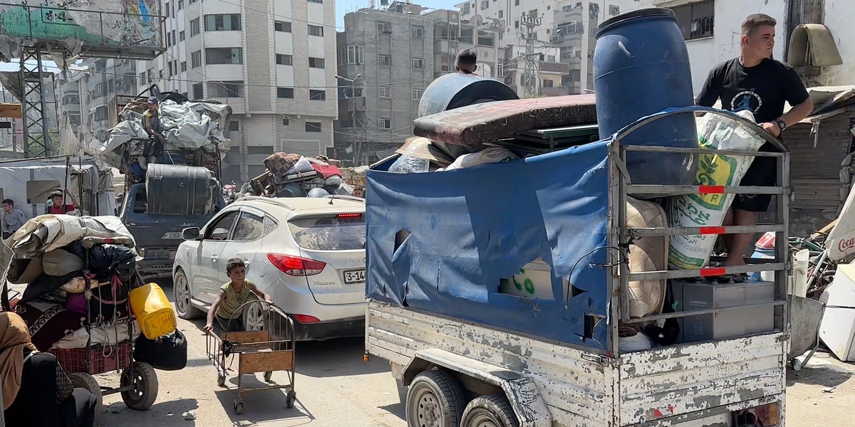 Featured image for Gaza Residents Face Escalating Displacement Amid Israeli Offensive