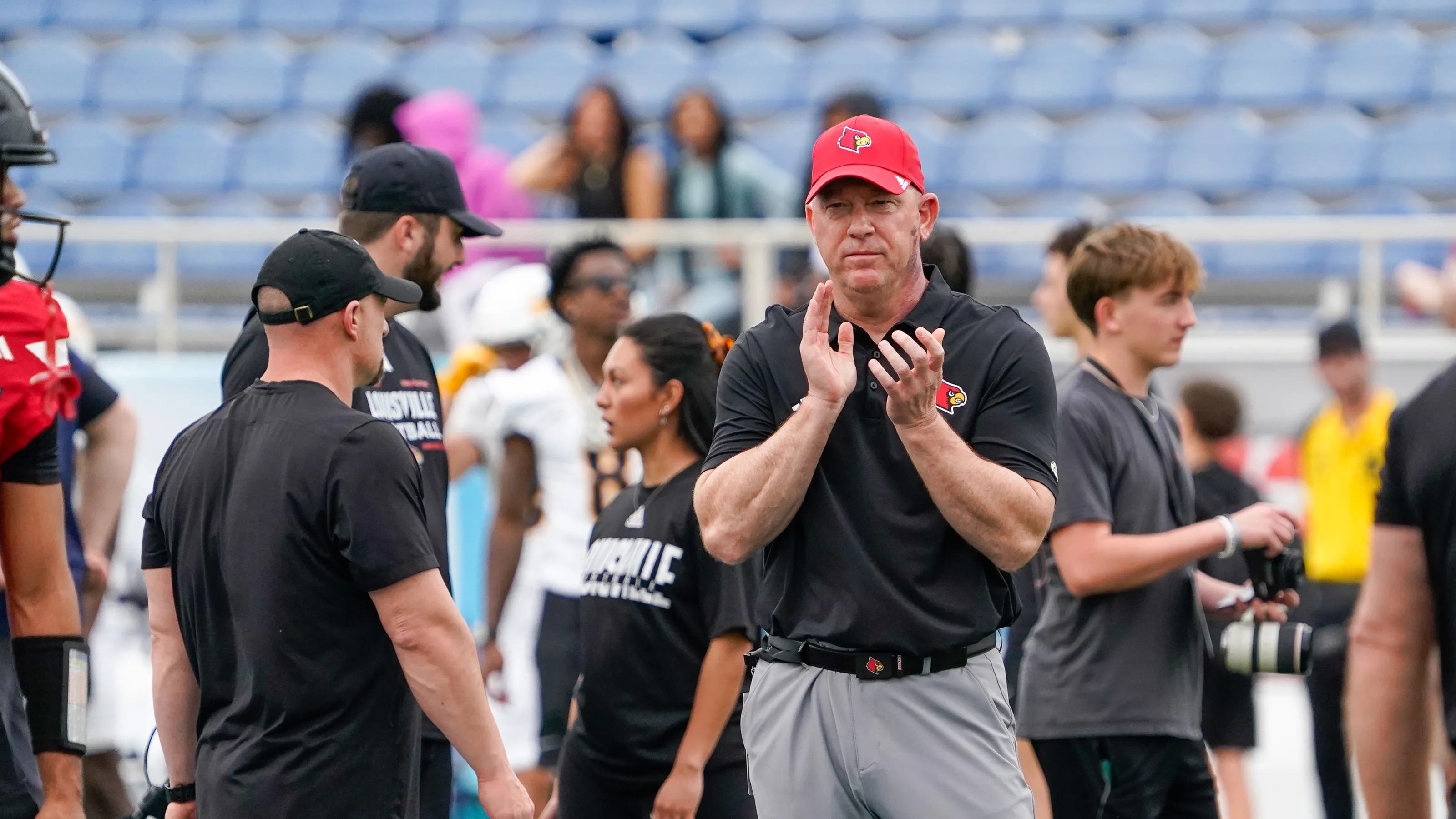 Featured image for Jeff Brohm Addresses Michigan Coaching Rumors Amid Bowl Excitement