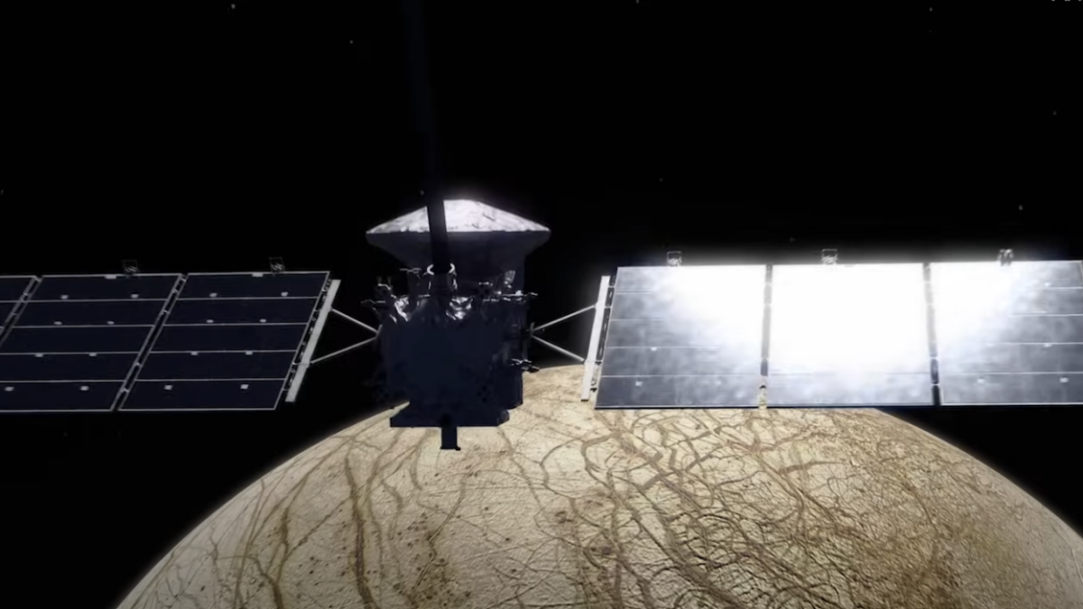 Featured image for NASA captures rare photo of Mars and its moons