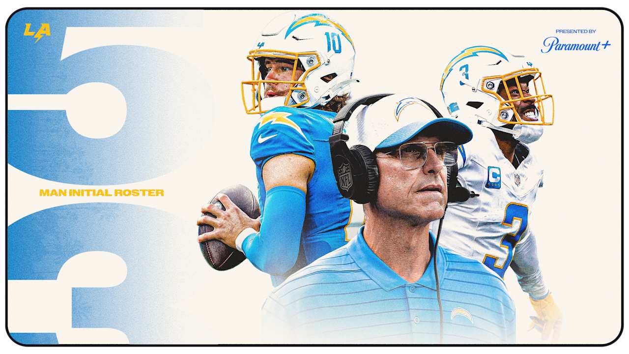 Featured image for Chargers Reveal 2025 53-Man Roster