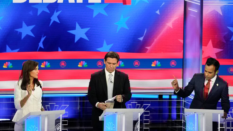 Featured image for "4 GOP Candidates Take Center Stage in Smallest Presidential Debate"