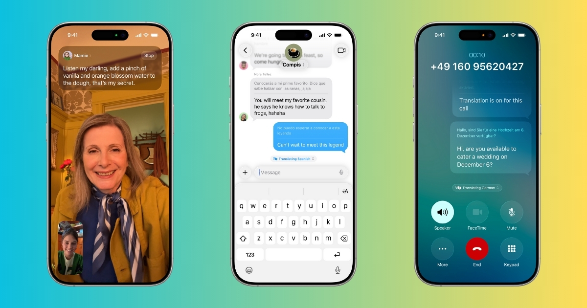 Featured image for Apple Launches AI-Powered Live Translation for Messages, FaceTime, and Calls