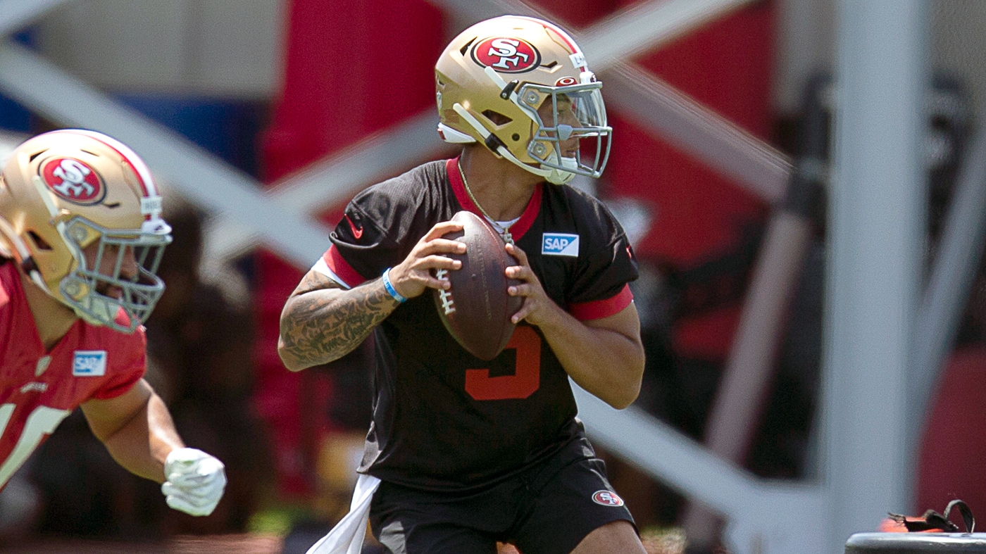 Featured image for "Trey Lance Takes First Team Reps in 49ers OTAs, Insider Analysis Reveals"