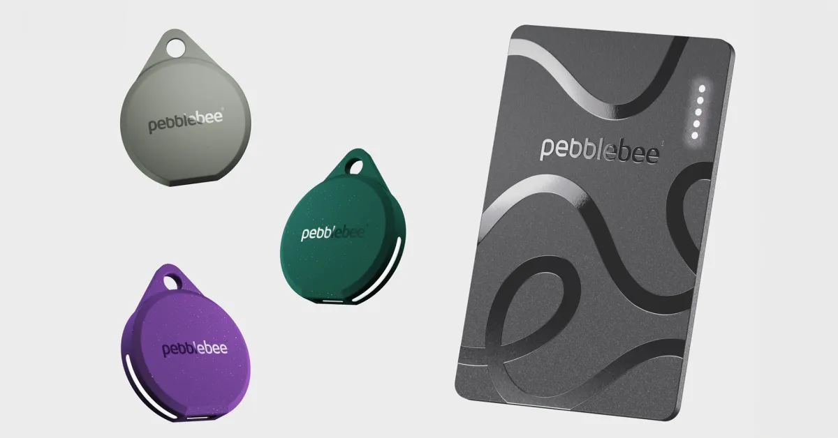 Featured image for Pebblebee Launches Colorful Android Find Hub Trackers with Wireless Charging