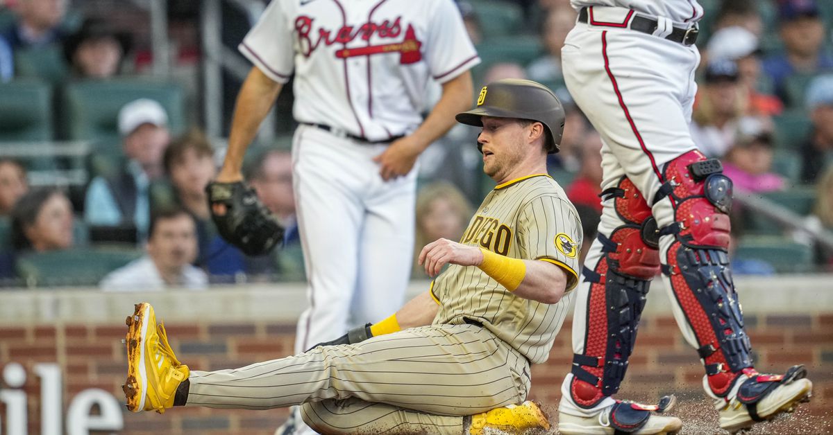 Featured image for Braves suffer series loss to Padres despite Dodd's efforts.
