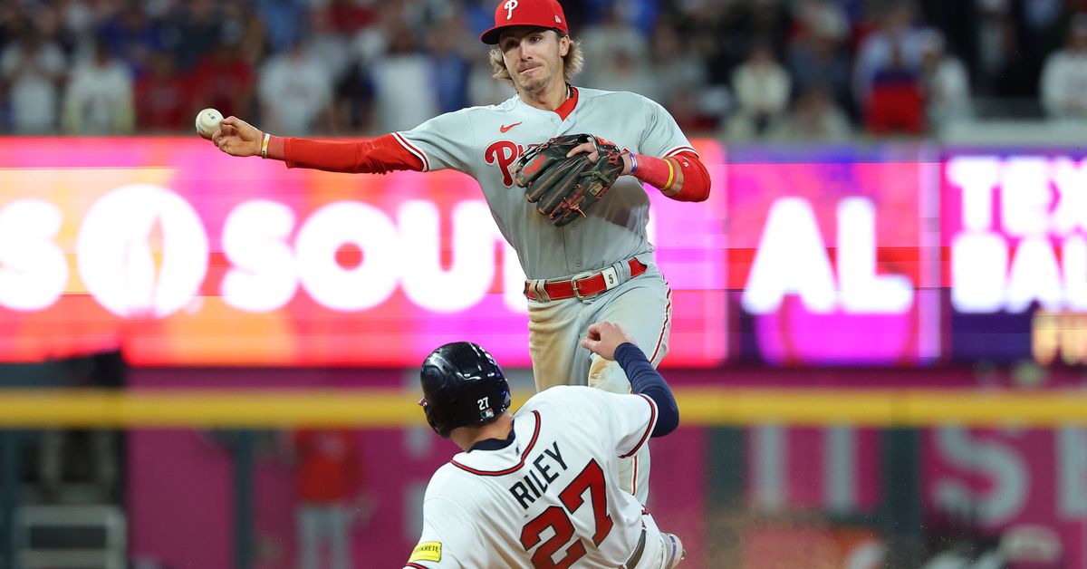 Featured image for Braves' Missed Opportunities and Controversial Calls Plague Game 1 Loss to Phillies