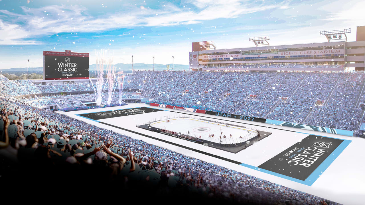 Featured image for Utah Mammoth to Host 2027 NHL Winter Classic at Rice-Eccles Stadium
