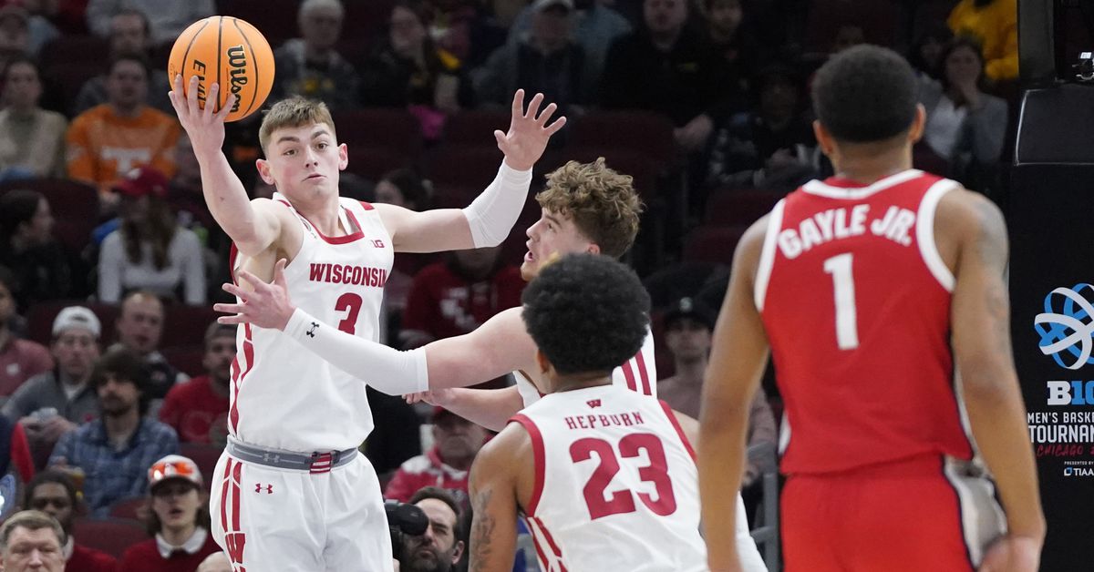 Featured image for "Steven Crowl leads Wisconsin to NIT second round victory over Bradley"