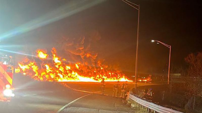 Featured image for Maryland highways face multiple closures due to fiery tanker accidents.