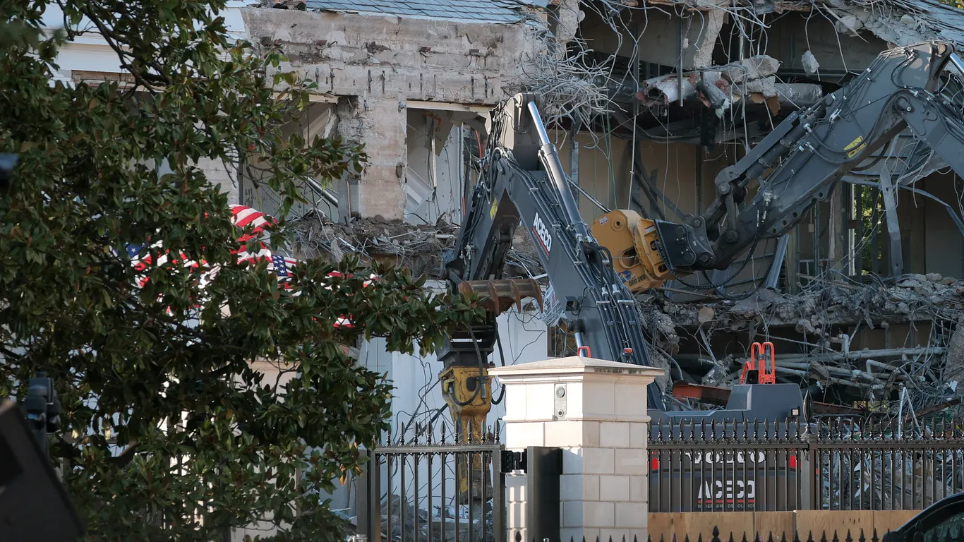 Featured image for White House East Wing Demolition Sparks Controversy and Historical Changes