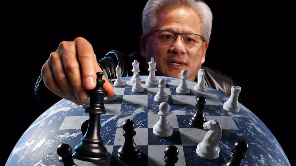 Featured image for Jensen Huang's Nvidia Cash Fuels AI Empire and Raises Questions