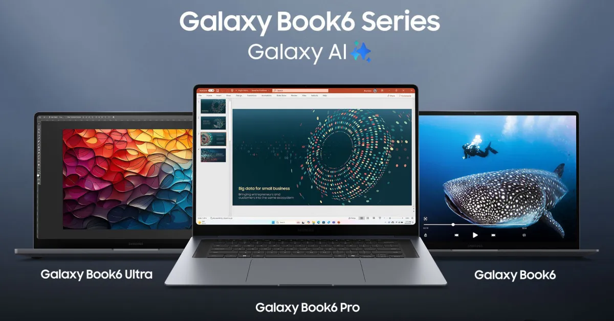 Featured image for Samsung Galaxy Book 6 Series Debuts with Intel Chips and MacBook-Like Design